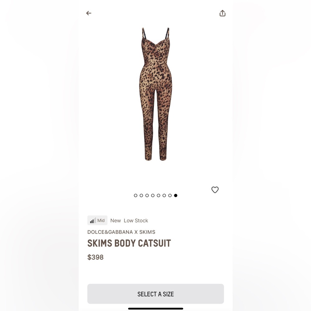 Dolce & Gabbana X Skims Body Catsuit